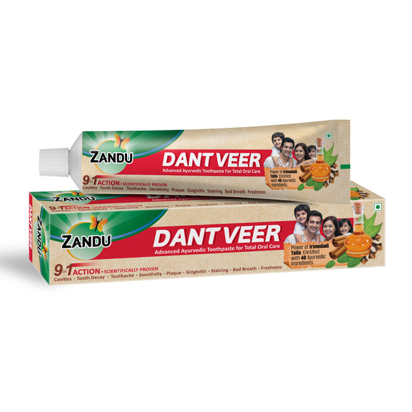 Zandu Dantveer - India’s 1st Ayurvedic Toothpaste with Irimedadi Taila