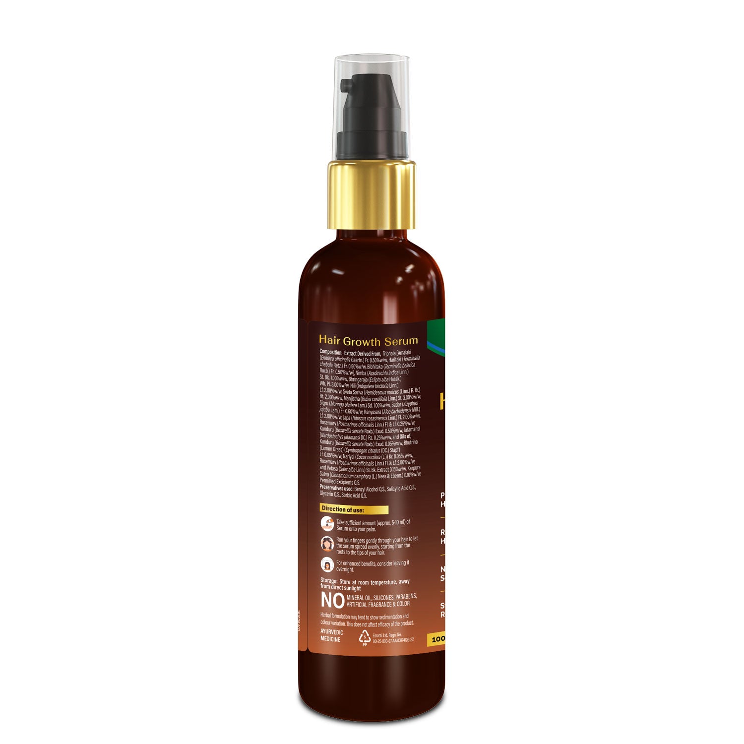 Zandu Ayurvedic Hair Growth Serum | Both Men and Women (200ml)