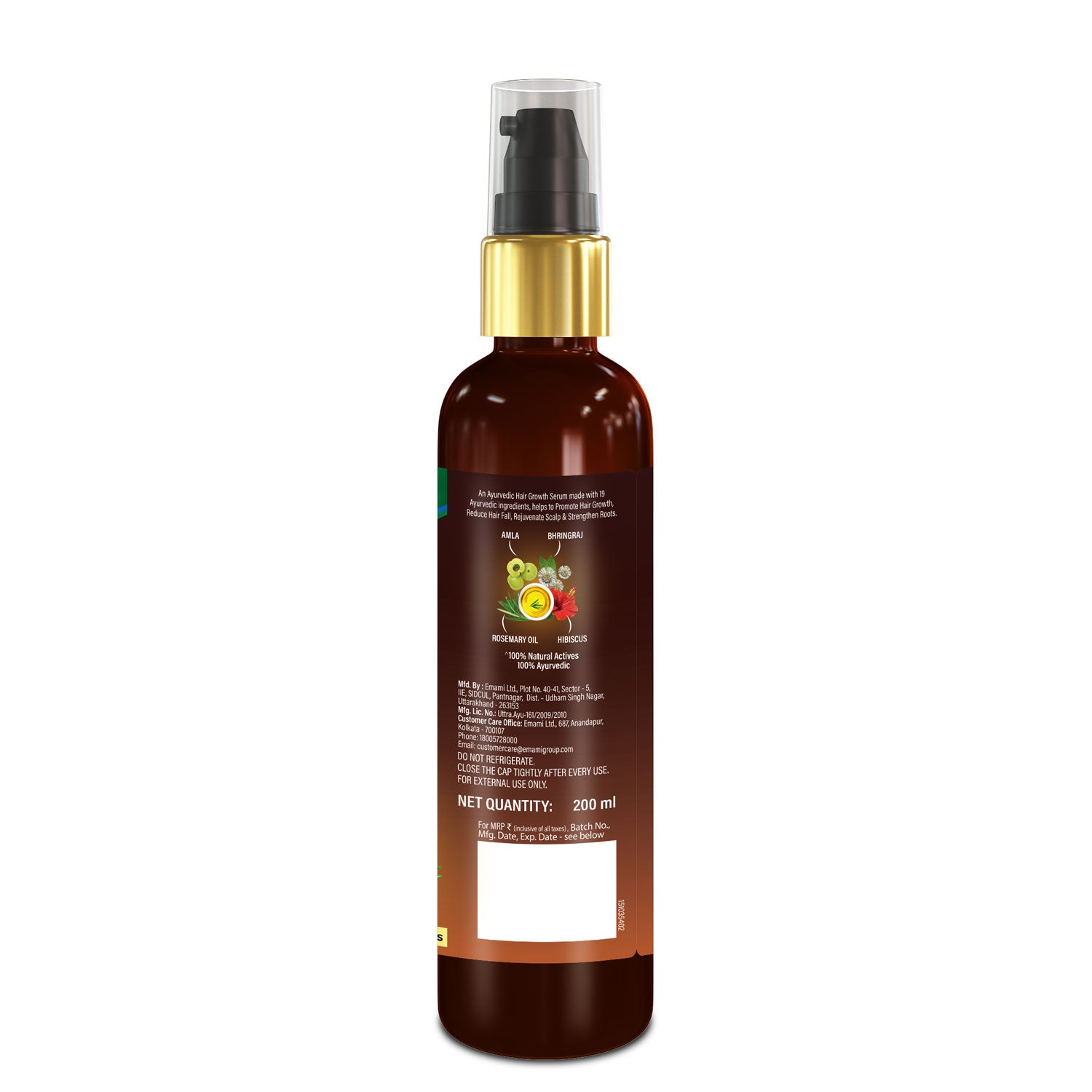 Zandu Ayurvedic Hair Growth Serum | Both Men and Women (200ml)