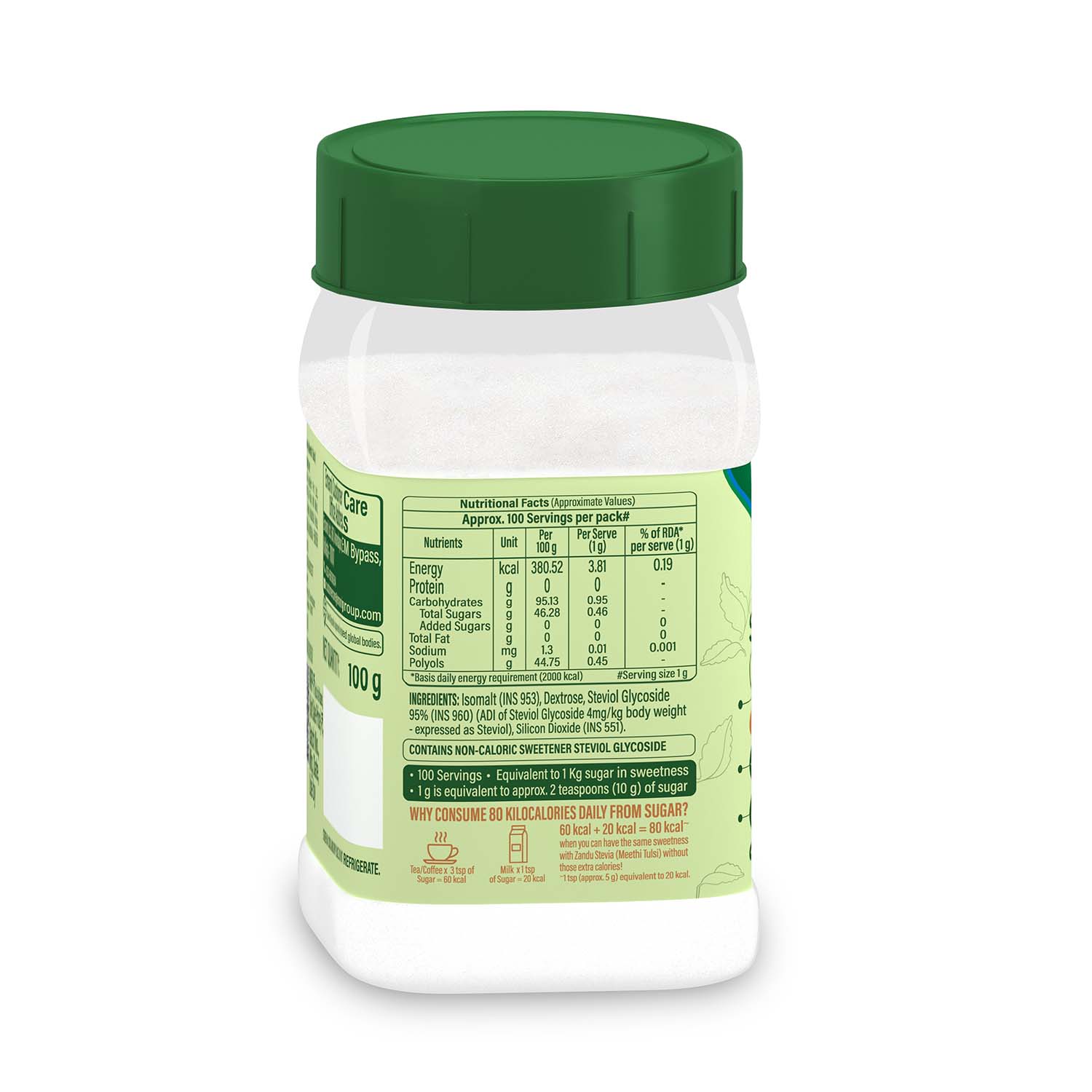 Zandu Stevia Powder (Meethi Tulsi)