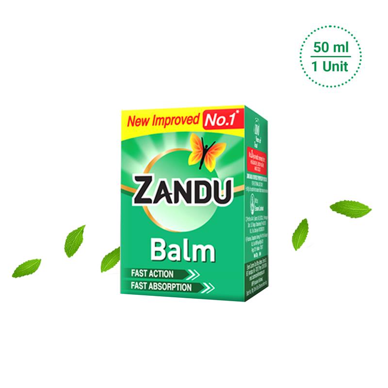 Zandu Balm - Ayurvedic Balm for Effective Relief from Headache, Body Pain, Sprains, and Cold