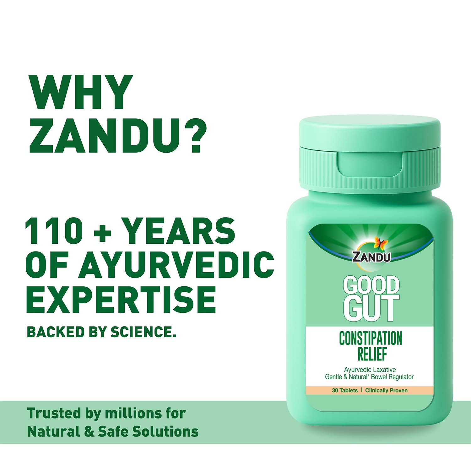 Zandu Good Gut Constipation Relief Tablets