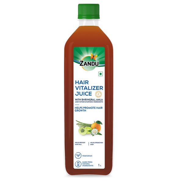 Zandu Hair Vitalizer Juice for Natural Hair Growth, 1L,