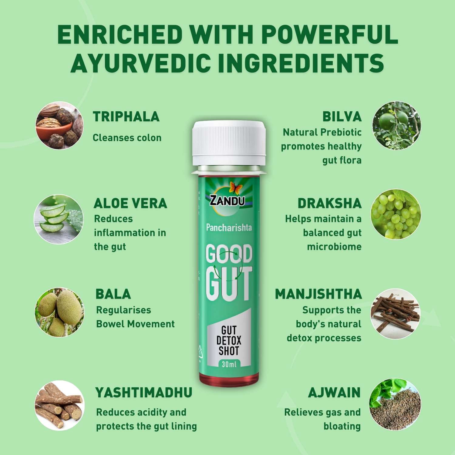 Pancharishta Good Gut Detox Shots | Ayurvedic Medicine for Gut Health