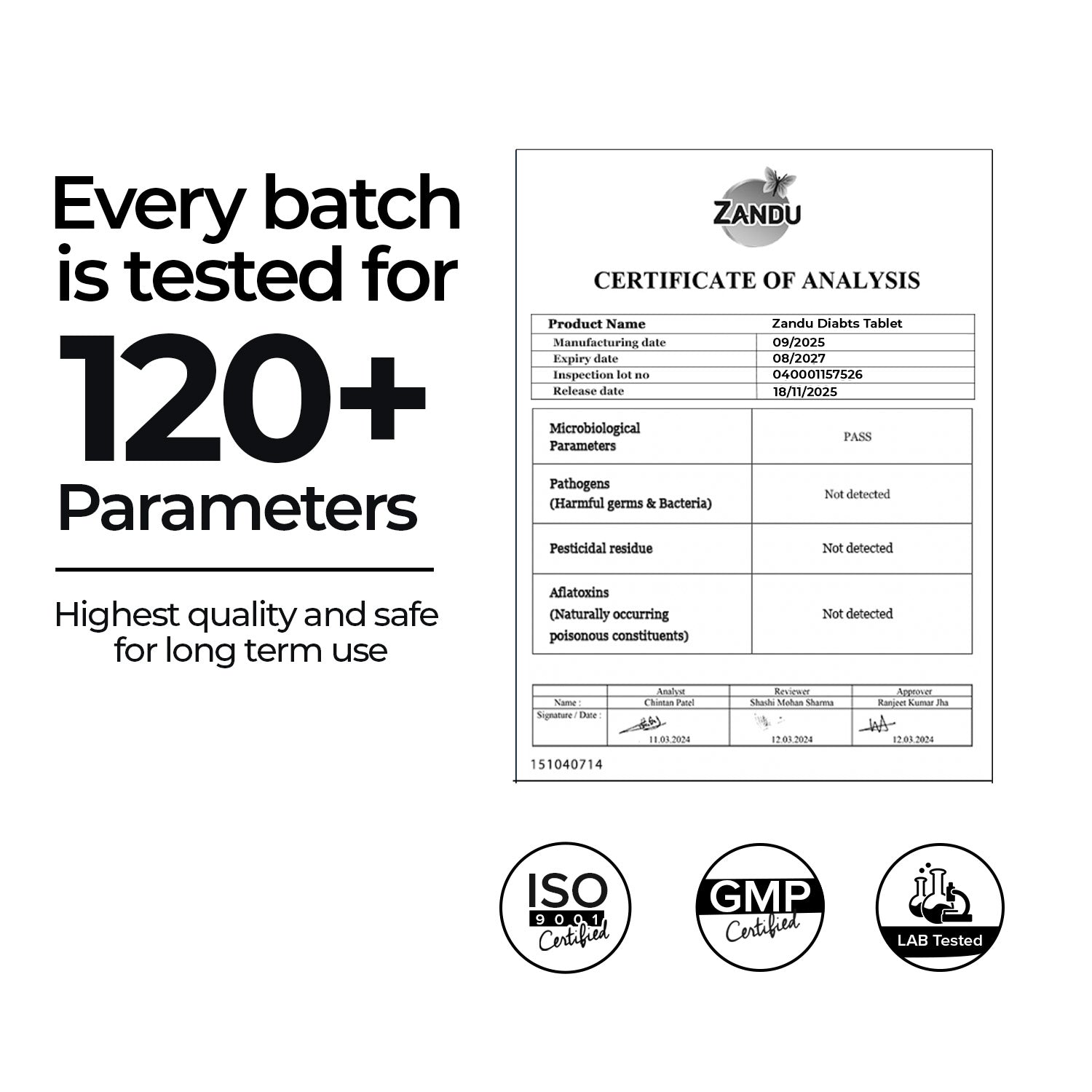 Zandu DiaBTS  Tablets