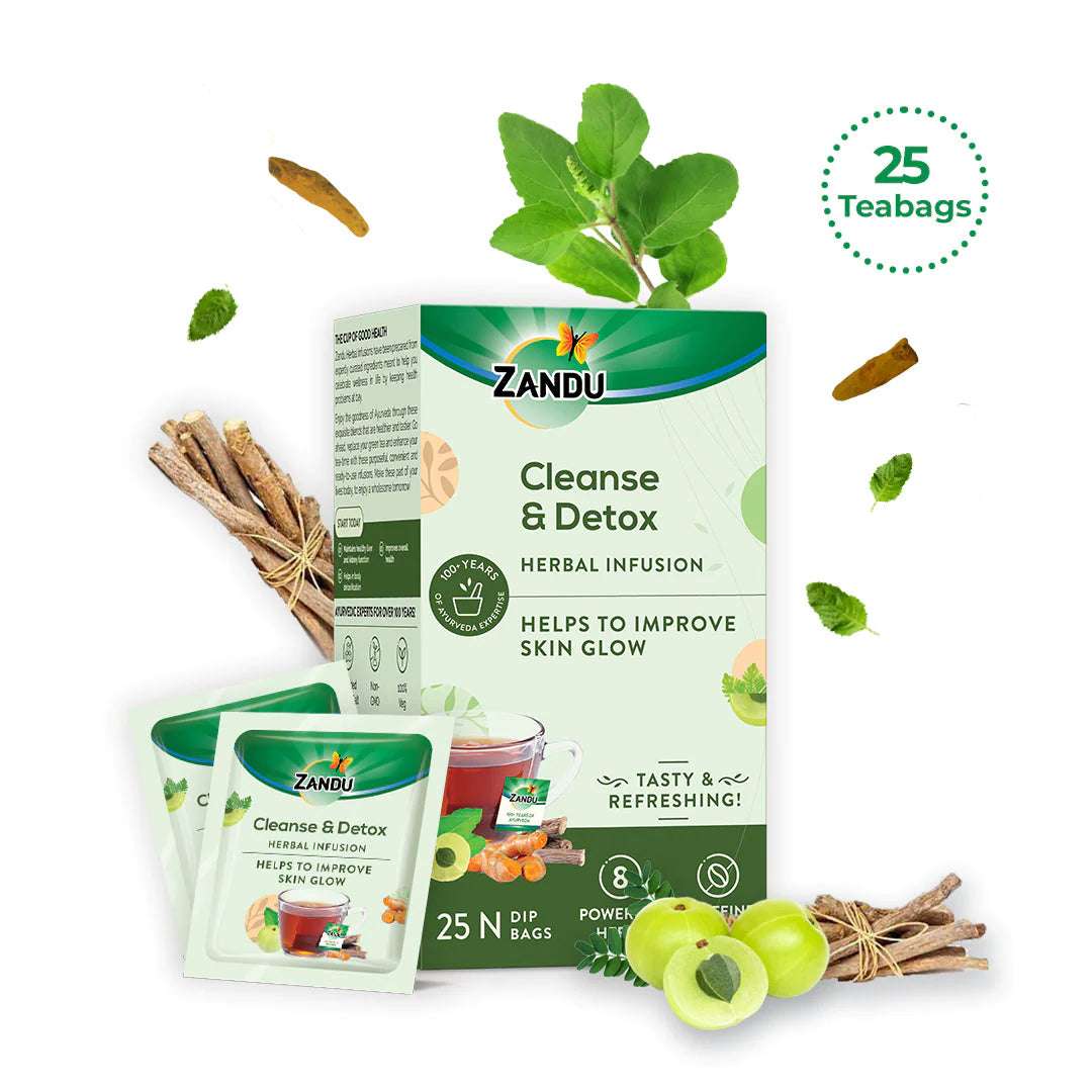 Zandu Cleanse & Detox Herbal Tea Bags 