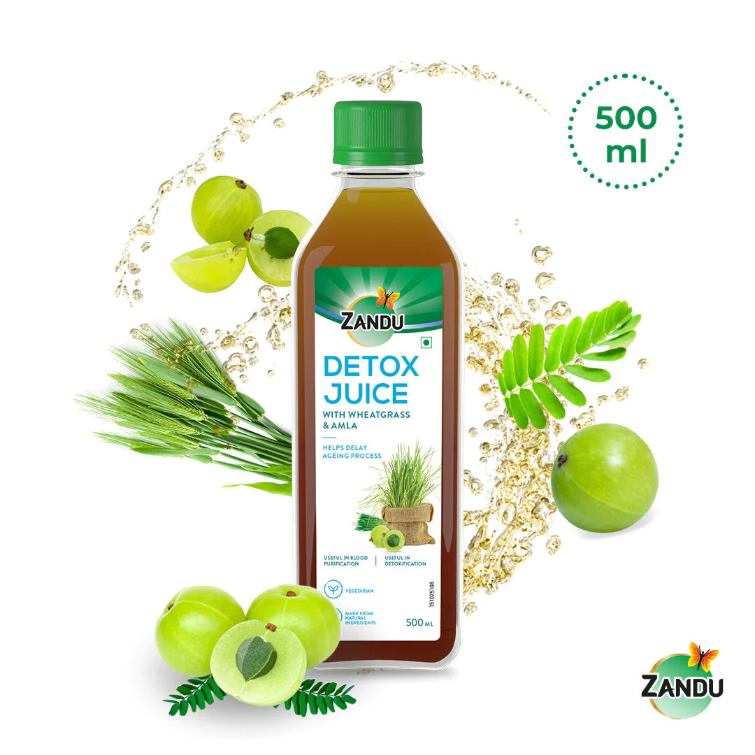 Detox Juice with Wheatgrass & Amla(500ml)