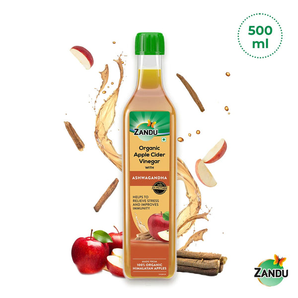 Organic Apple Cider Vinegar with Ashwagandha (500ml)