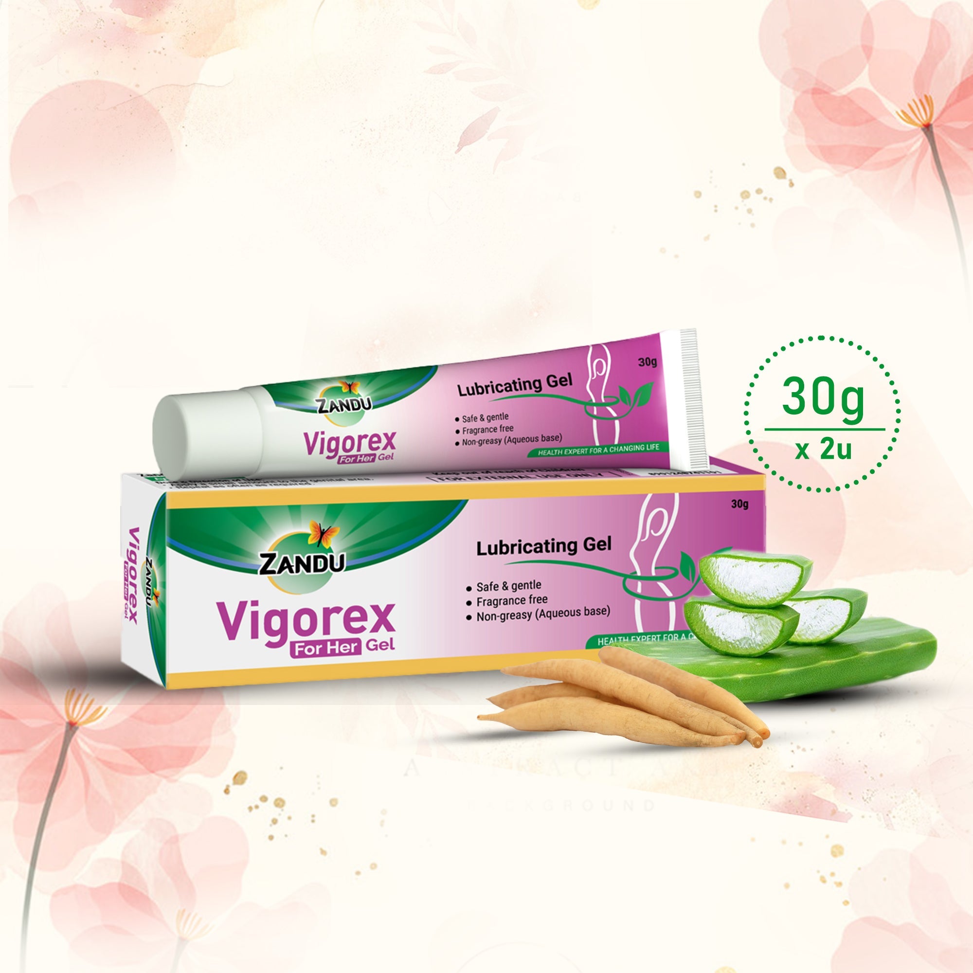 Zandu Vigorex For Her Gel Pack of 2 (30g)