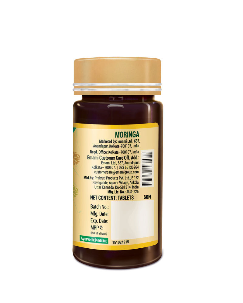 Zandu 100% Organic Moringa Tablets (60 Tabs)