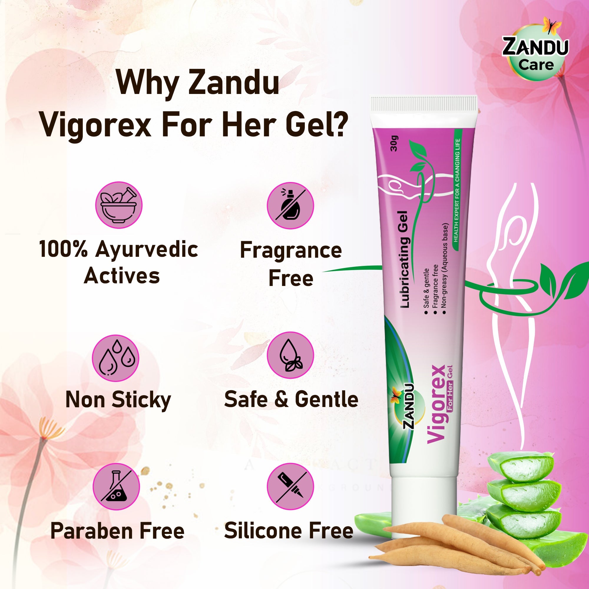 Zandu Vigorex For Her Gel Pack of 2 (30g)