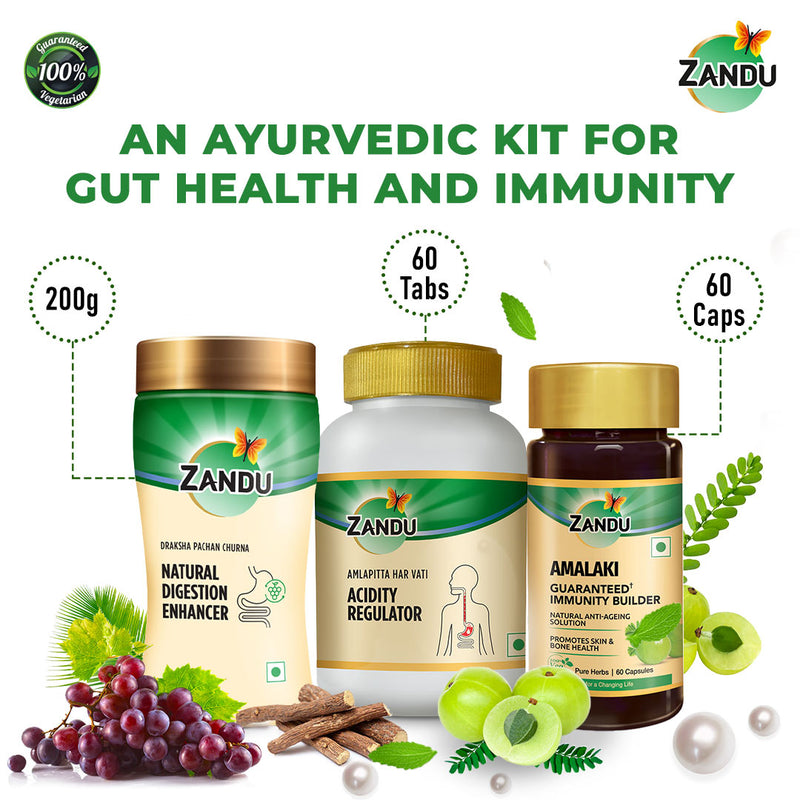 An Ayurvedic Kit for Gut Health and Immunity