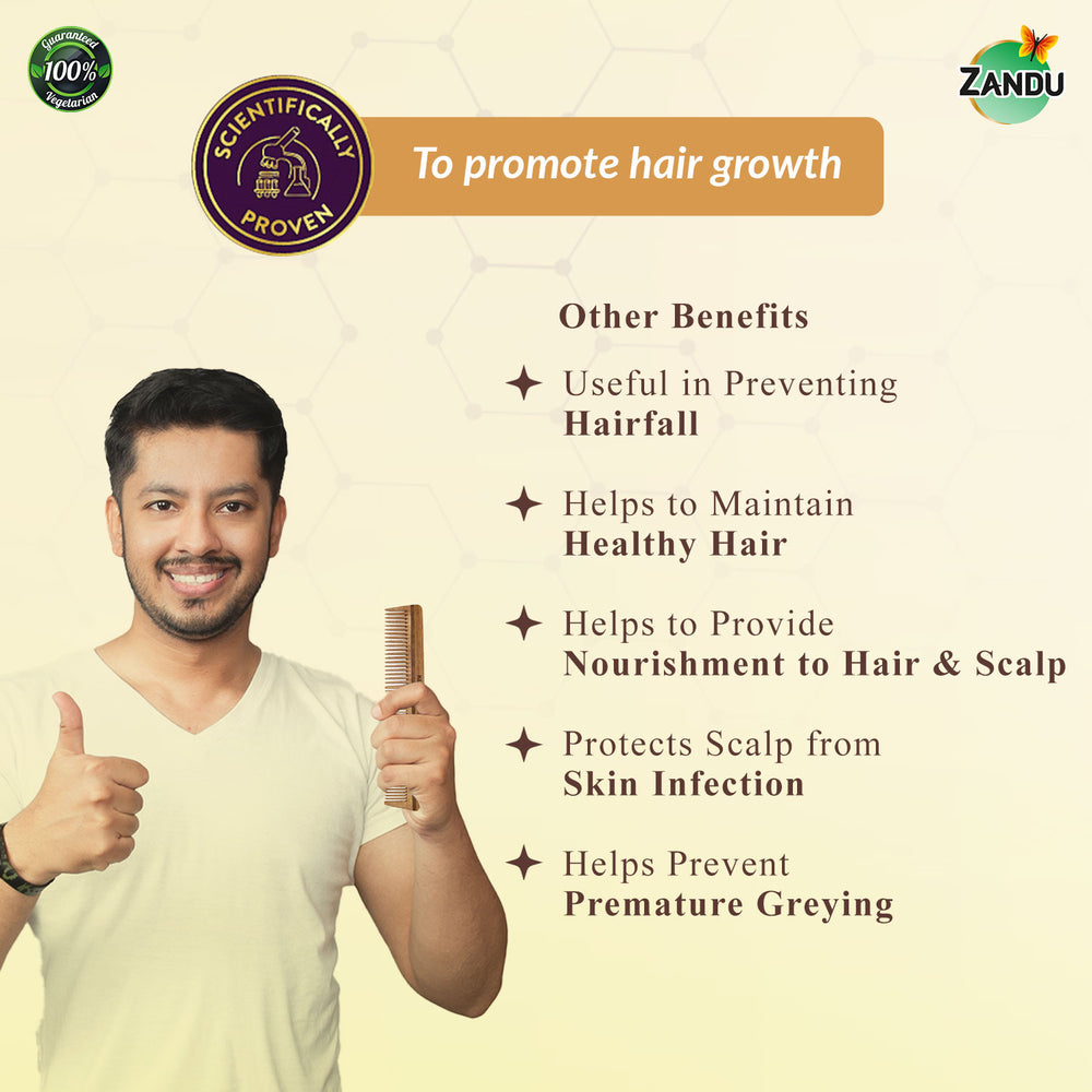 Buy Zandu Ayurvedic Hair Growth Vitalizer Capsules (50 OFF)