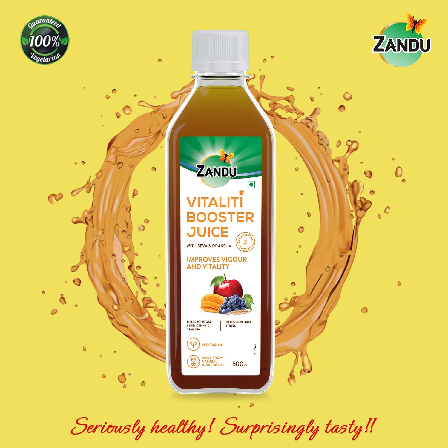 Vitaliti Booster Juice with Seva & Draksha (500ml)