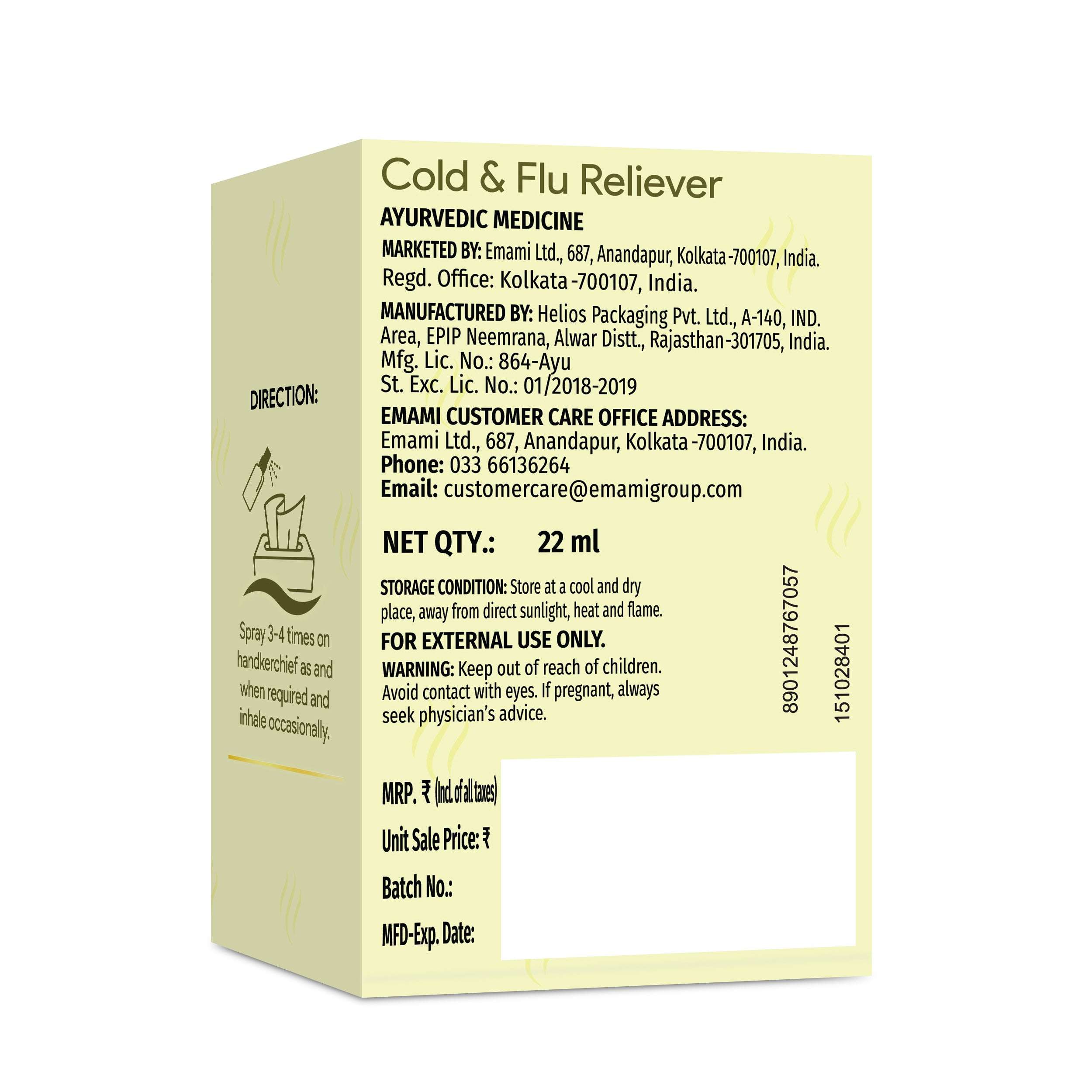Zandu Cold & Flu Reliever Spray