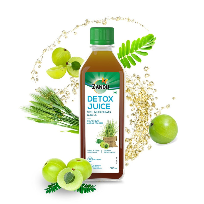 Detox Juice with Wheatgrass & Amla(500ml)