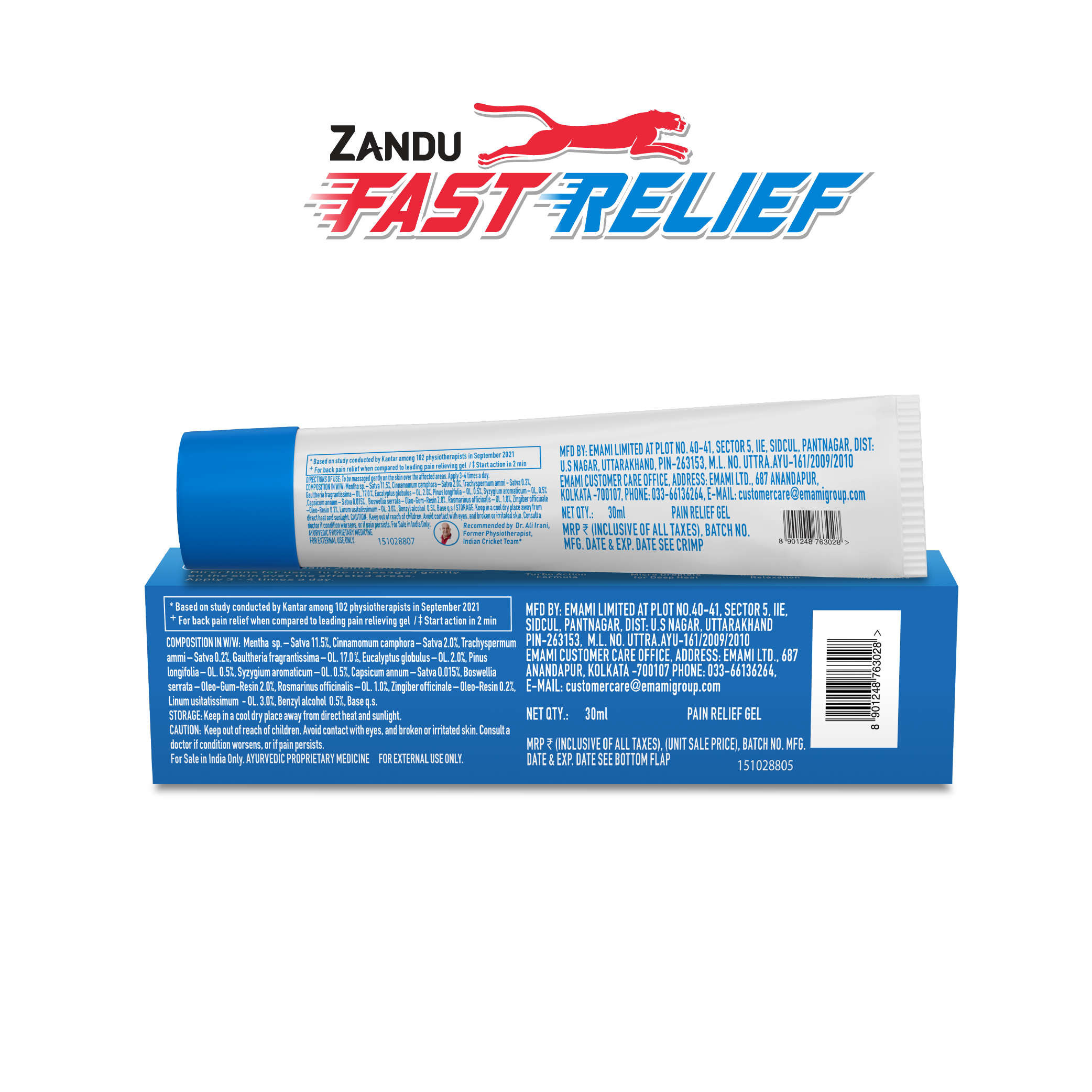 Zandu Fast pain Relief Gel 
