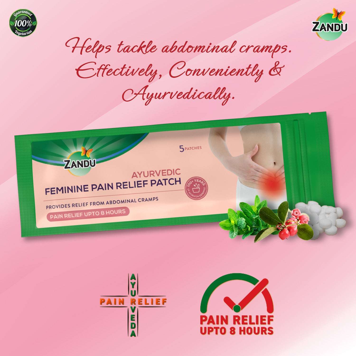 Zandu Periods Pain Relief Patch