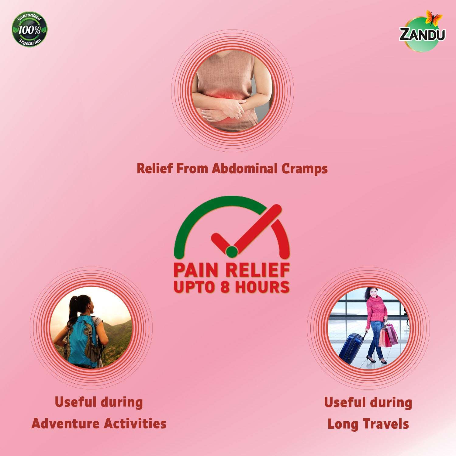 Zandu Periods Pain Relief Patch benefits
