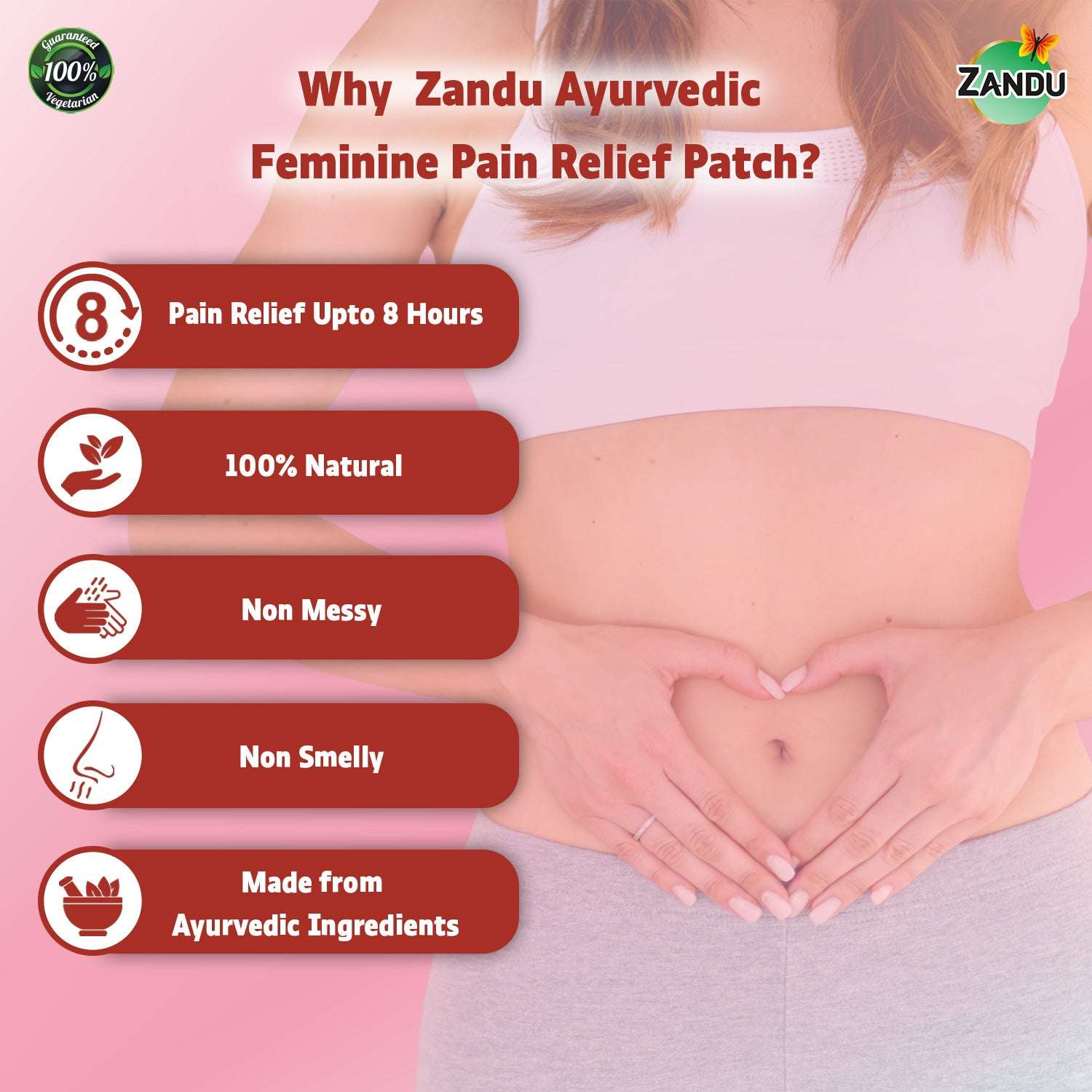 Why choose Zandu Periods Pain Relief Patch