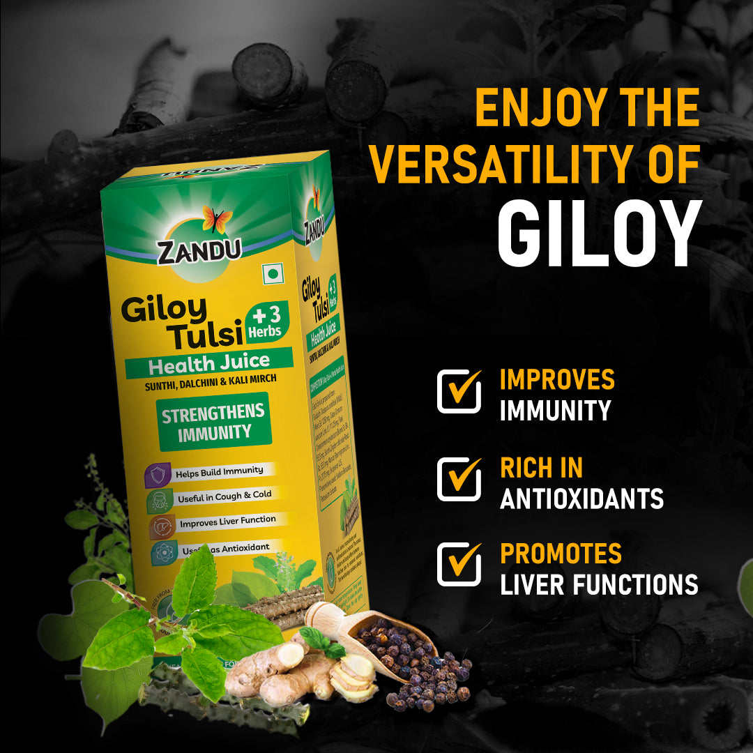 Giloy Tulsi + 3 herbs health juice (1L) (Pack of 2)