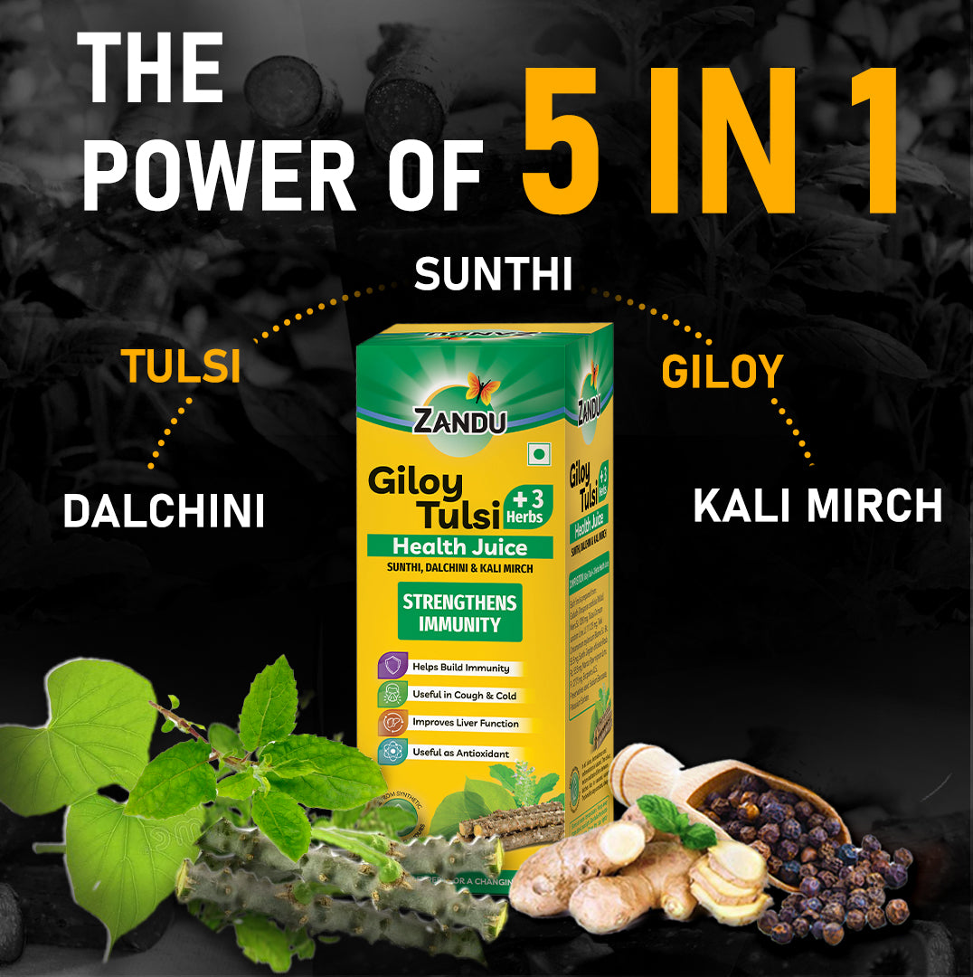 Giloy Tulsi + 3 herbs health juice (1L) (Pack of 2)