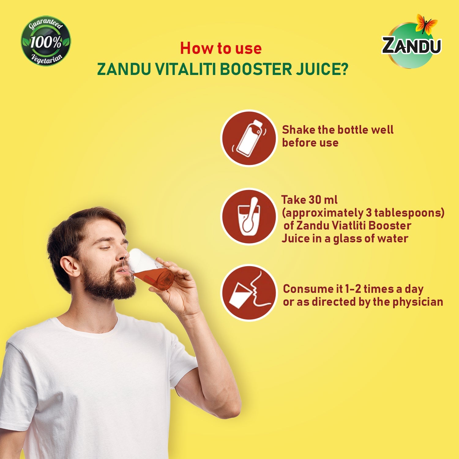 Vitaliti Booster Juice with Seva & Draksha (500ml)