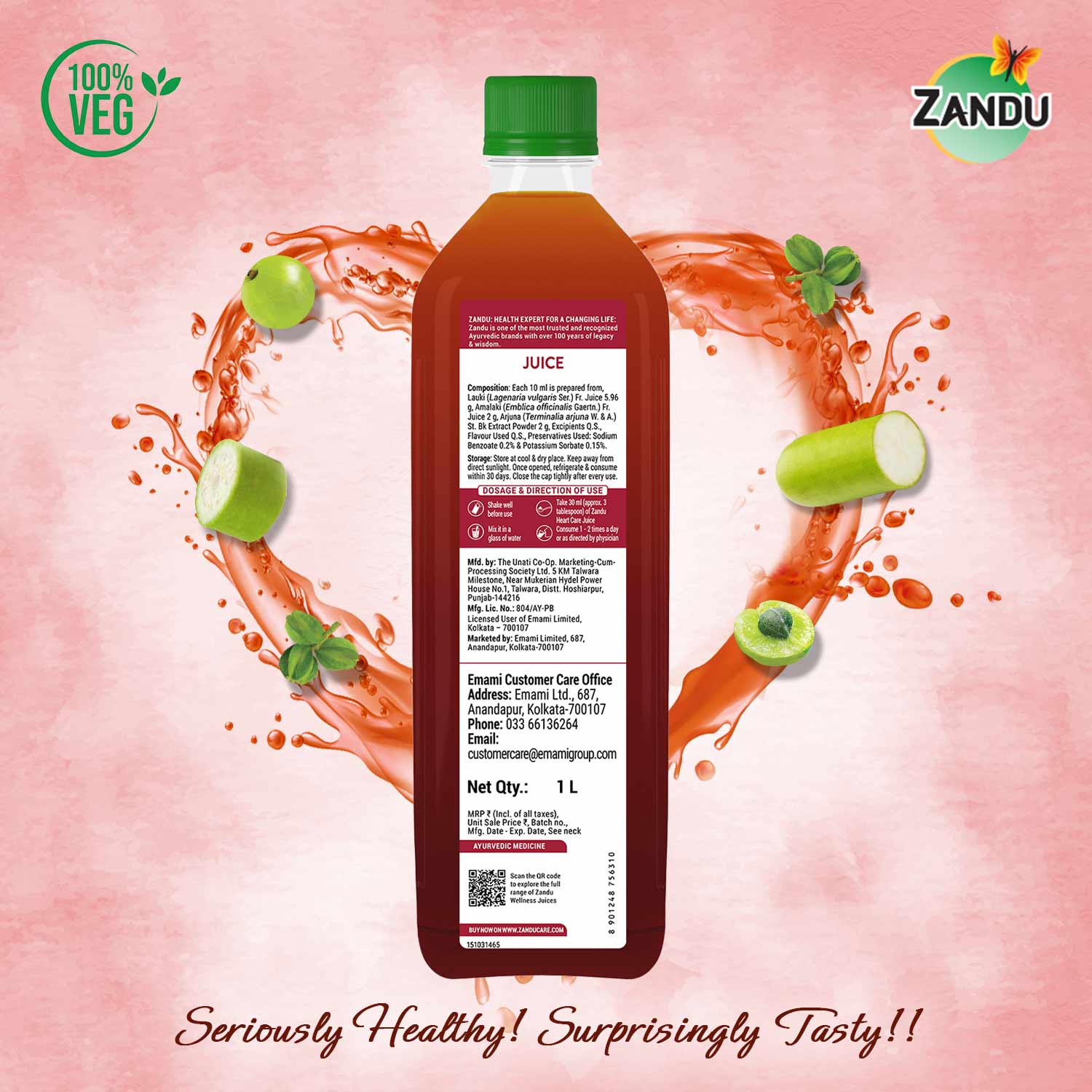 Heart Care Juice with Lauki & Amla (1 Litre)