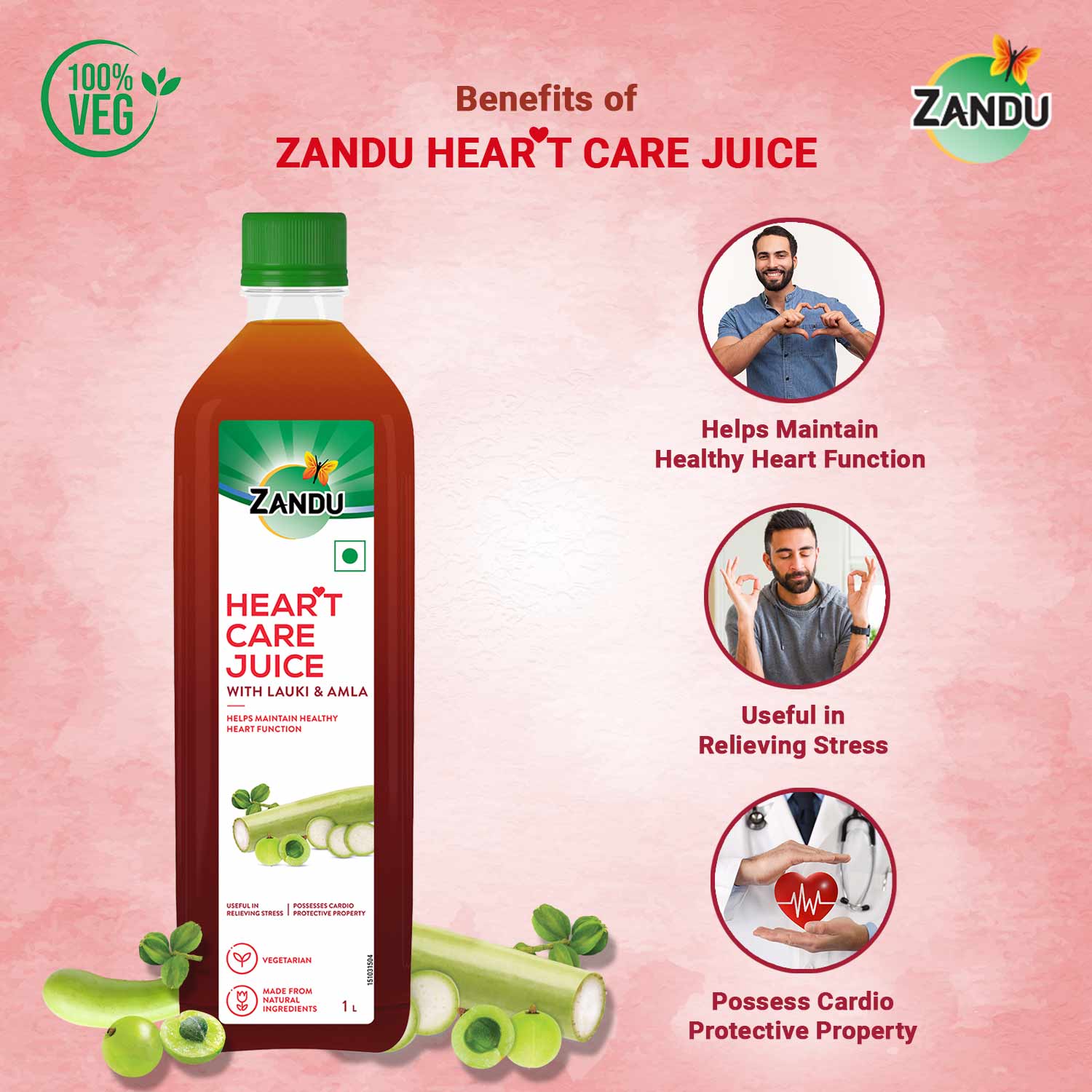 Heart Care Juice with Lauki & Amla (1 Litre)