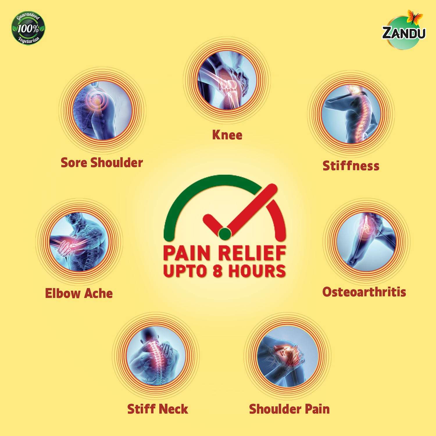Zandu Knee Pain Patch benefits