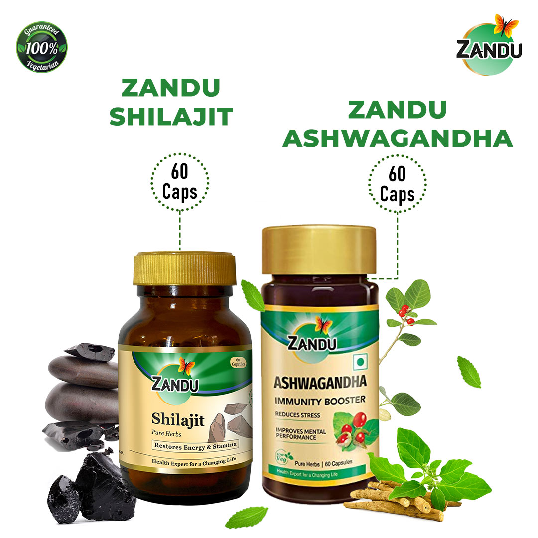 Shilajit (60 Caps) & Ashwagandha (60 Caps)