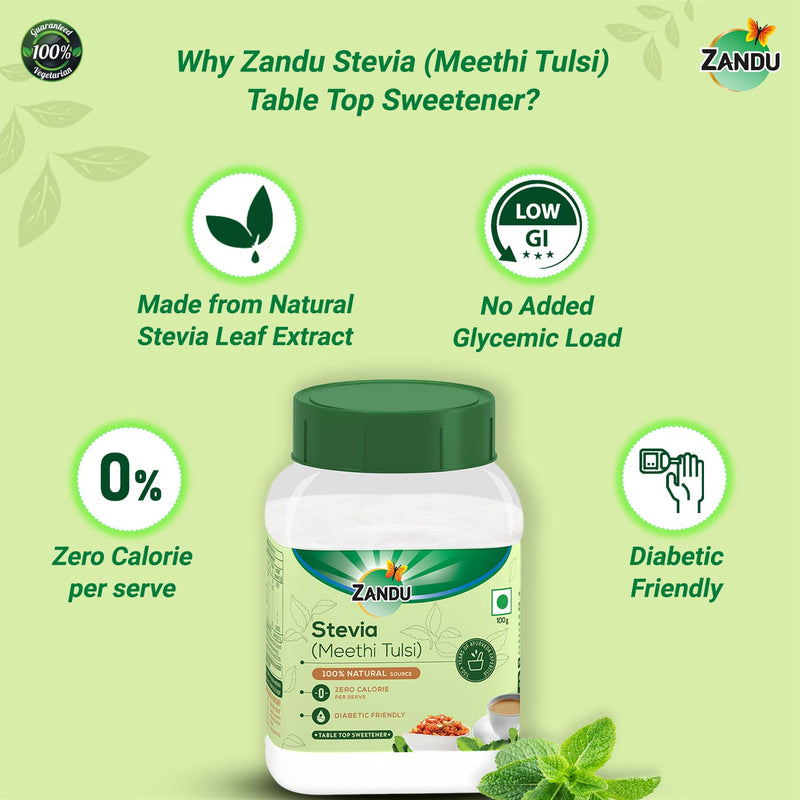 Stevia Powder (Meethi Tulsi) Natural Sweetener (100g)
