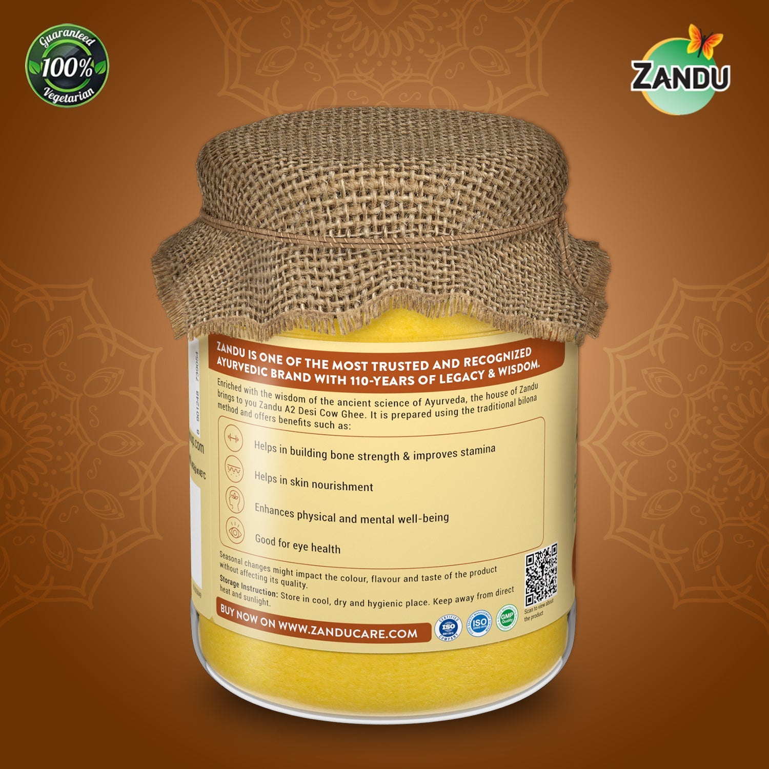 A2 Desi Cow Ghee (500ml)