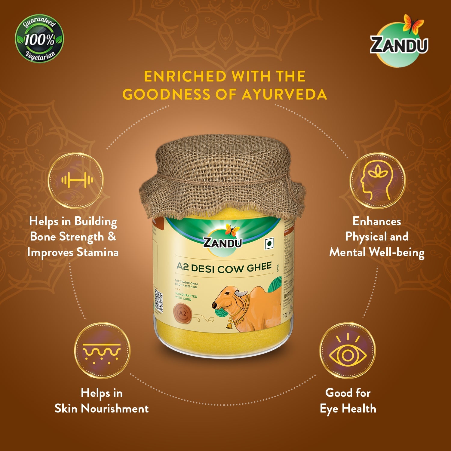 A2 Desi Cow Ghee (500ml)