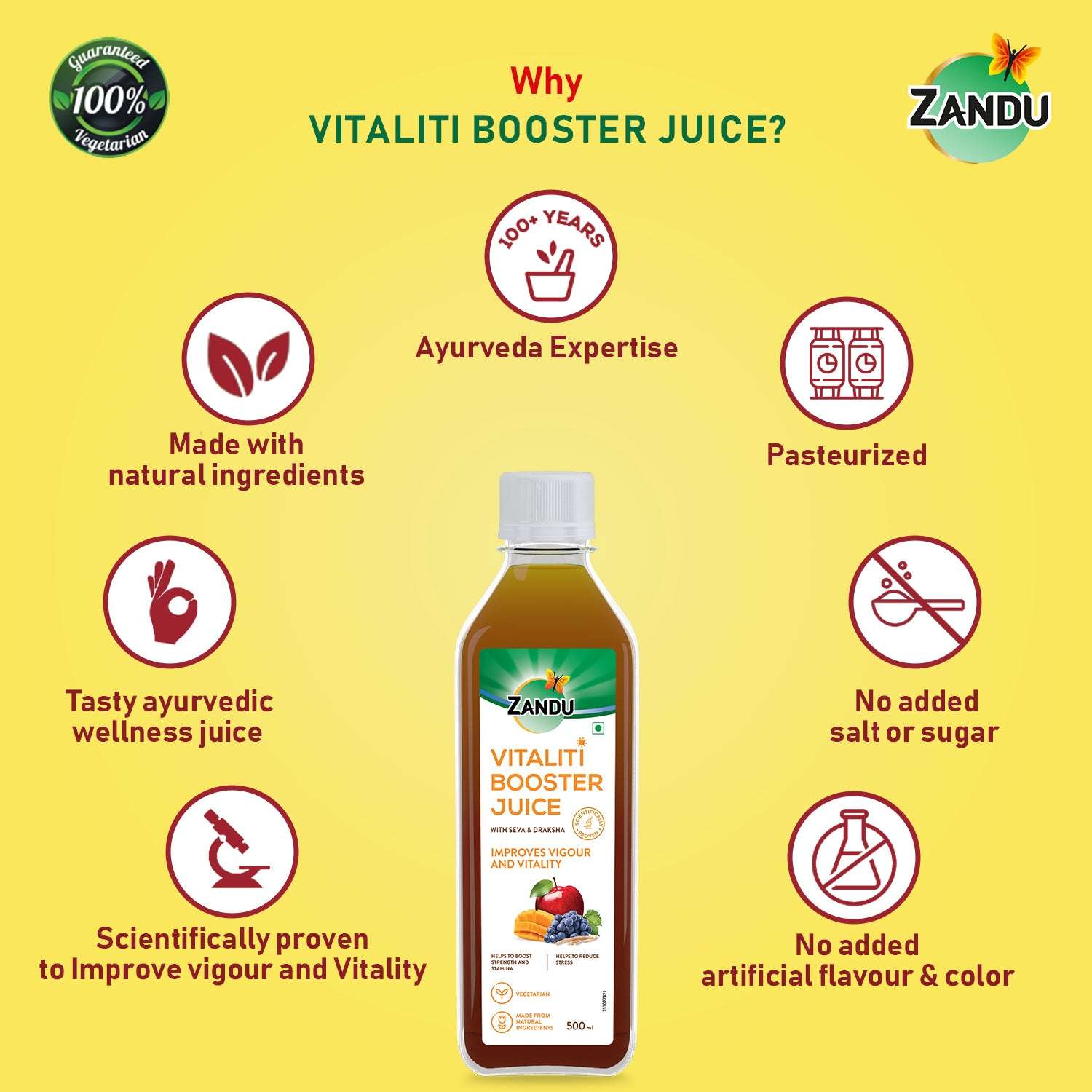 Why Choose Zandu Vitality booster Juice