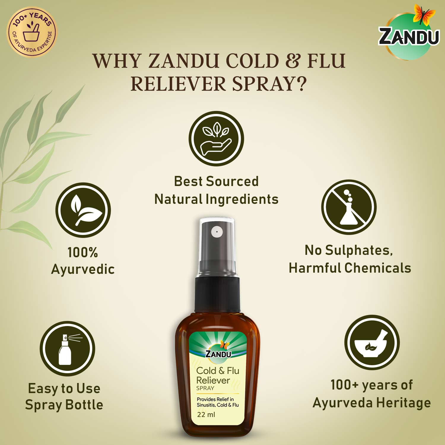 Why choose Zandu Cold & Flu Nasal Reliever Spray
