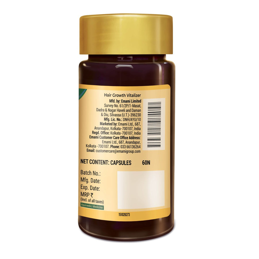 Buy Zandu Ayurvedic Hair Growth Vitalizer Capsules (50 OFF)